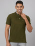 Men Olive Solid Lounge T-Shirt