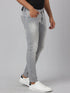 Mens Light Grey Slim Fit Clean Look Jeans