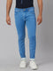 Men Light Blue Slim Fit Tapered Denim Jeans