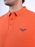 Men Orange Polo Solid Regular Fit casual T-Shirt