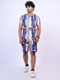 Men Multicolor Geometric Printed T-Shirt And Pyjama
