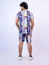 Men Multicolor Geometric Printed T-Shirt And Pyjama