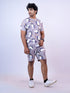 Men Multicolor Typography Printed T-Shirt And Pyjama