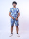 Men Sky Line Printed T-Shirt And Pyjama