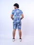 Men Sky Line Printed T-Shirt And Pyjama
