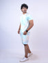 Men Sky Blue T-Shirt And Pyjama