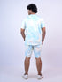 Men Sky Blue T-Shirt And Pyjama
