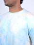 Men Sky Blue T-Shirt And Pyjama