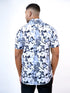 Men Gray Floral Printed Sustainable Casual Short Shirt