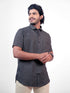 Men Black Printed Sustainable Casual Half Shirt