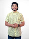 Men Yellow Printed Sustainable Casual Half Shirt