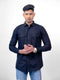 Men Black Solid Sustainable Casual Full Shirt