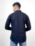 Men Black Solid Sustainable Casual Full Shirt