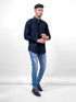Men Black Solid Sustainable Casual Full Shirt