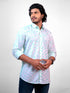 Men Aqua Printed Sustainable Casual Full Shirt