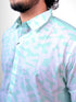 Men Aqua Printed Sustainable Casual Full Shirt