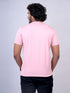 Men Light Pink Graphic Print Regular Fit Casual T-Shirt