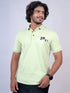 Men Pista Polo Typography Regular Fit Casual T-Shirt