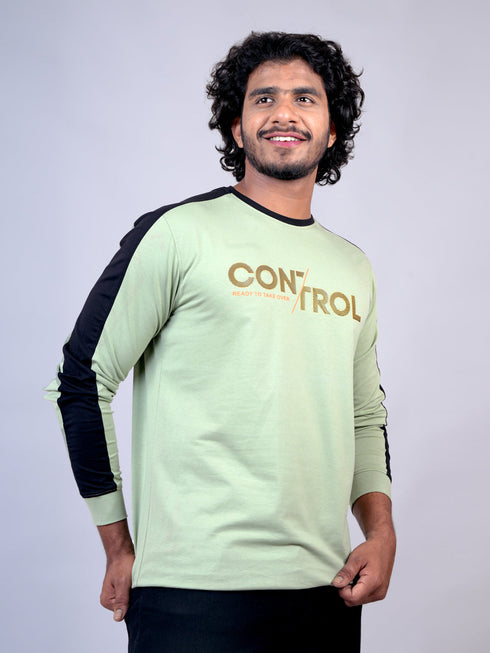 Men Pista Typography Print Regular Fit Casual T-Shirt