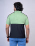 Men Green And Black Stripline Regular Fit Casual T-Shirt