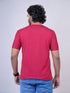 Men Maroon Typography Regular Fit Casual T-Shirt