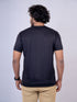 Men Black Graphic Print Regular Fit Casual T-Shirt