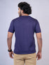 Men Navy Graphic Print Regular Fit Casual T-Shirt