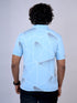 Men Sea Blue Typography Regular Fit Casual T-Shirt