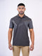 Men Grey Polo Typography Regular Fit casual T-Shirt