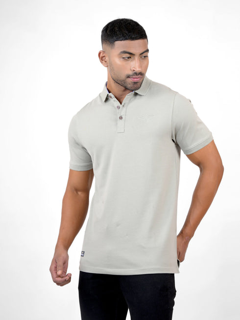 Men-Light-Grey-Polo-Solid-Regular-Fit-Casual-T-Shirt