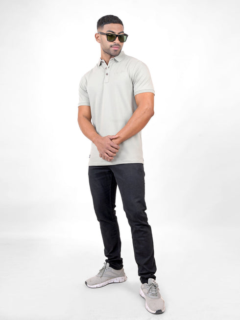 Men-Light-Grey-Polo-Solid-Regular-Fit-Casual-T-Shirt