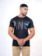Men Black Regular Fit Casual T-Shirt