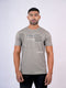 Men Grey Typography Printed Regular Fit Casual T-Shirt