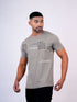 Men Grey Typography Printed Regular Fit Casual T-Shirt