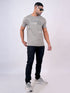 Men Grey Typography Printed Regular Fit Casual T-Shirt