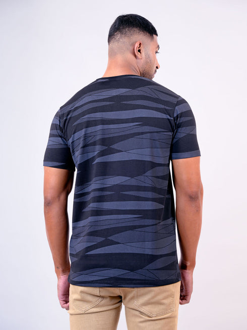 Men-Black-Typography-Printed-Regular-Fit-Casual-T-Shirt