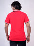 Men Red Polo Solid Regular Fit Casual T-Shirt