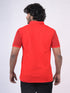 Men Red Polo Printed Regular Fit Casual T-Shirt