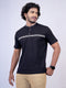 Men Black Striplin Casual T-Shirt