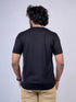 Men Black Print Round Nack Regular Fit Casual T-Shirt