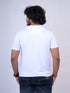 Men White Print Regular Fit Casual T-Shirt