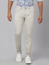 Mens Light Blue Stretchable Mid Rise Casual Jeans