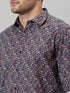 Men Multicolour Paisley Printed Casual Shirt Full Sleeves With Spread Collar