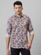 Mens Multicolour Printed Casual Shirt Full Sleeves With Spread Collar