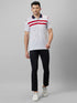 Mens Striped Casual T-Shirt With Half Sleeves And Spread Collar