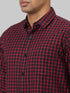 Men Red & Black Checked Sustainable Casual Shirt