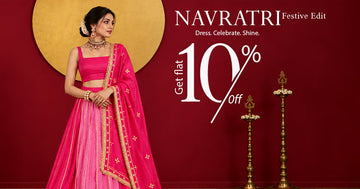 Navratri Lehenga Styles for Garba Nights | Get Flat 10% Off