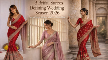 3 Bridal Sarees That Will Stop Every Guest at Your 2026 Wedding
