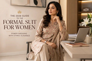   Formal suit for women - elegant ethnic workwear and premium office kurti set by Shree Shivam