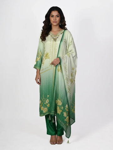 Dusty rose straight kurti set